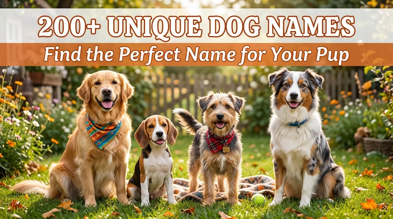 200+ Unique Dog Names: Find the Perfect Name for Your Pup