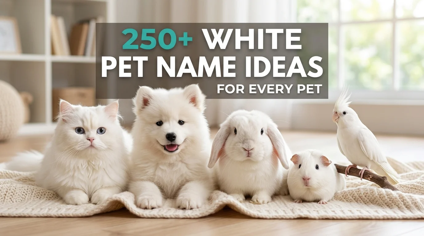 250+ White Pet Name Ideas for Every Pet