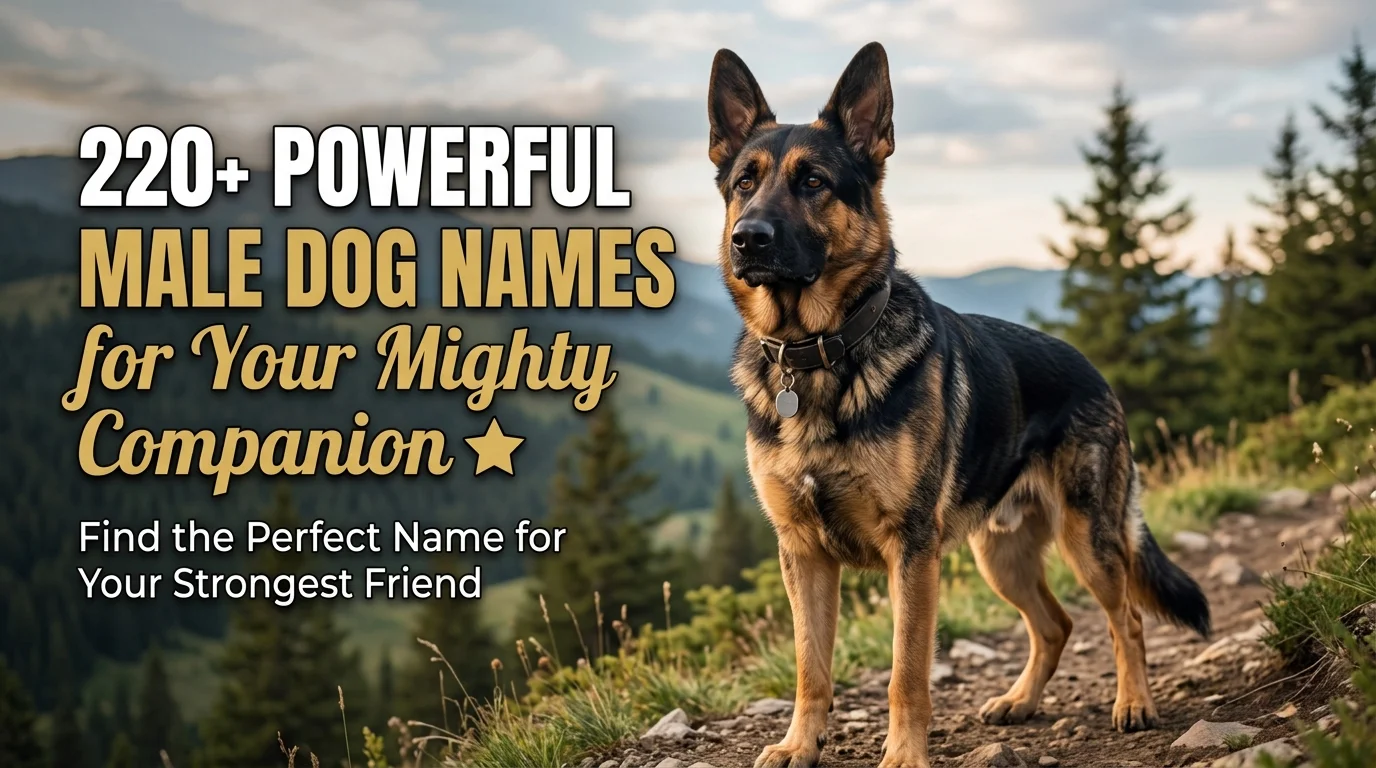 220+ Powerful Male Dog Names for Your Mighty Companion ⭐