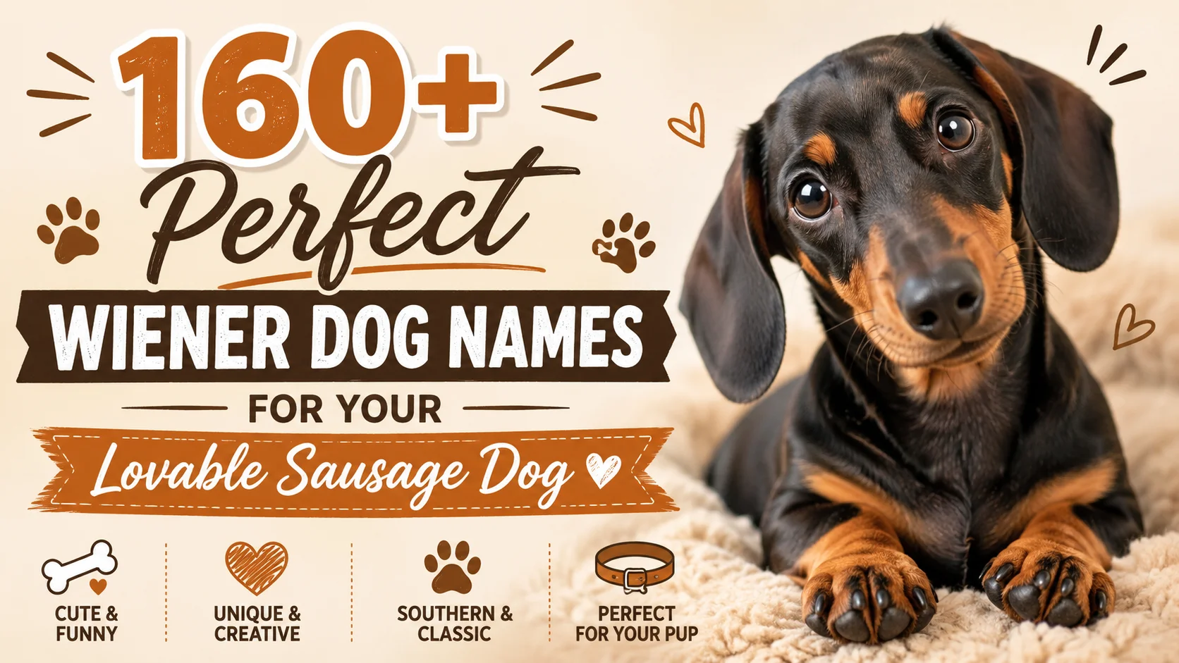160+ Perfect Wiener Dog Names for Your Lovable Sausage Dog