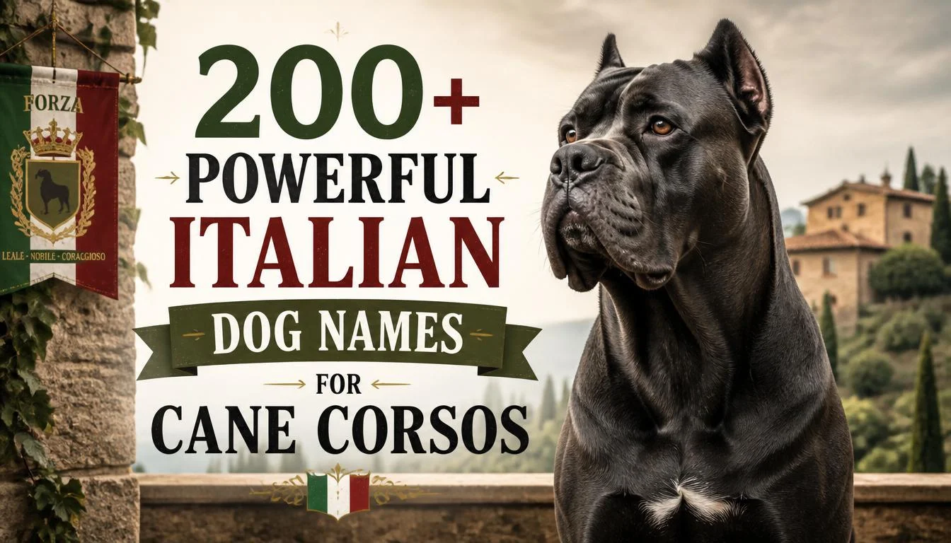 200+ Powerful Italian Dog Names for Cane Corsos