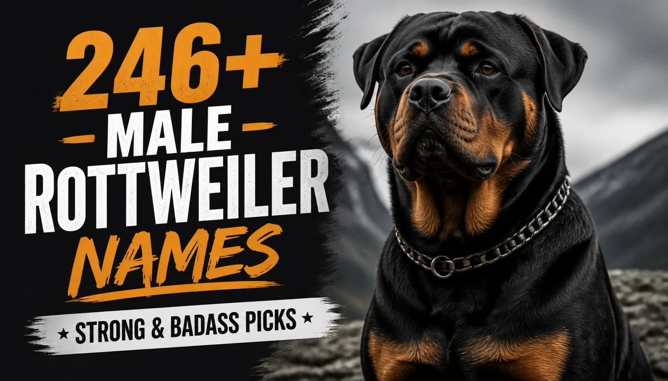 246+ Male Rottweiler Names: Strong & Badass Picks