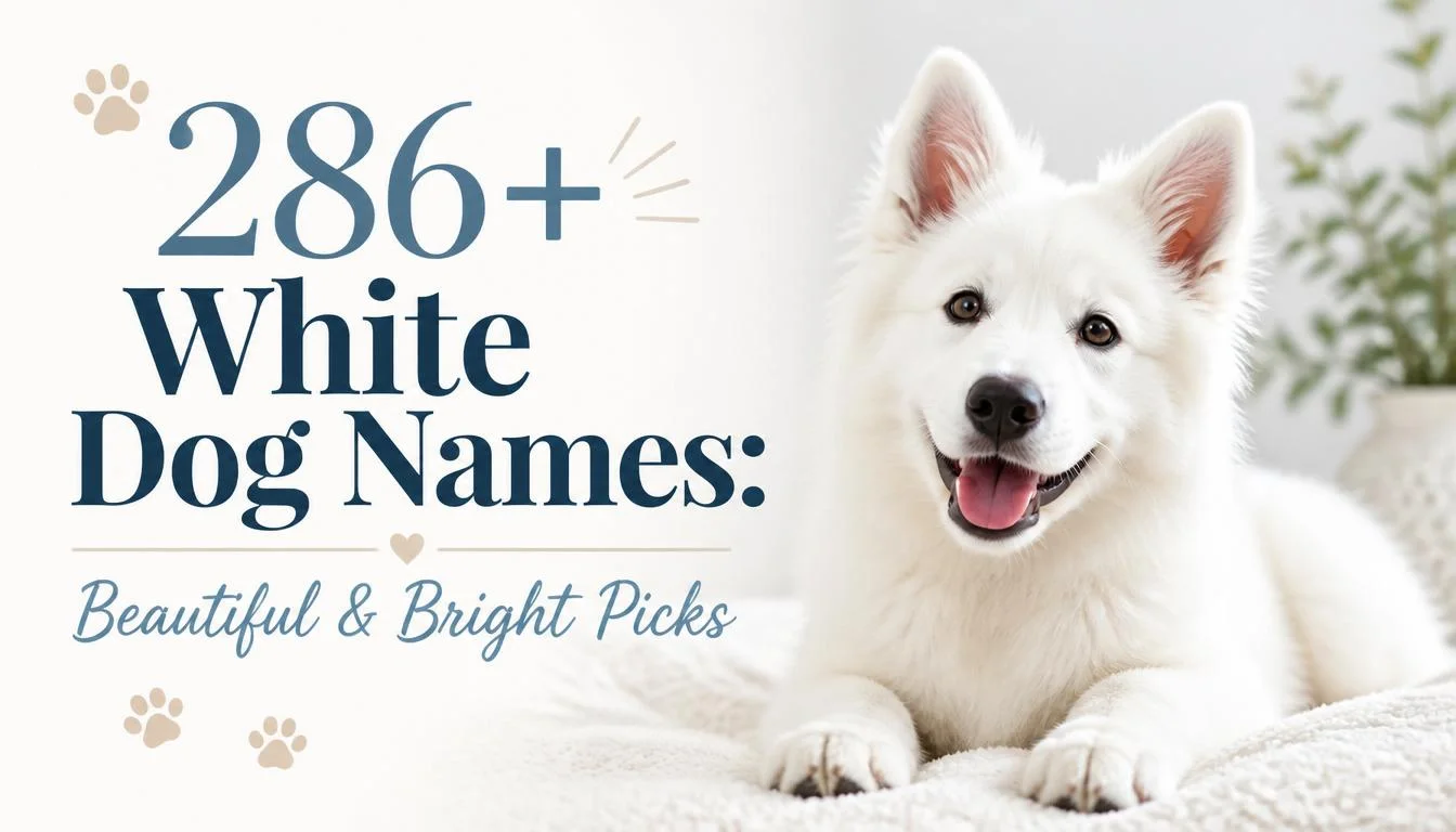 286+ White Dog Names: Beautiful & Bright Picks