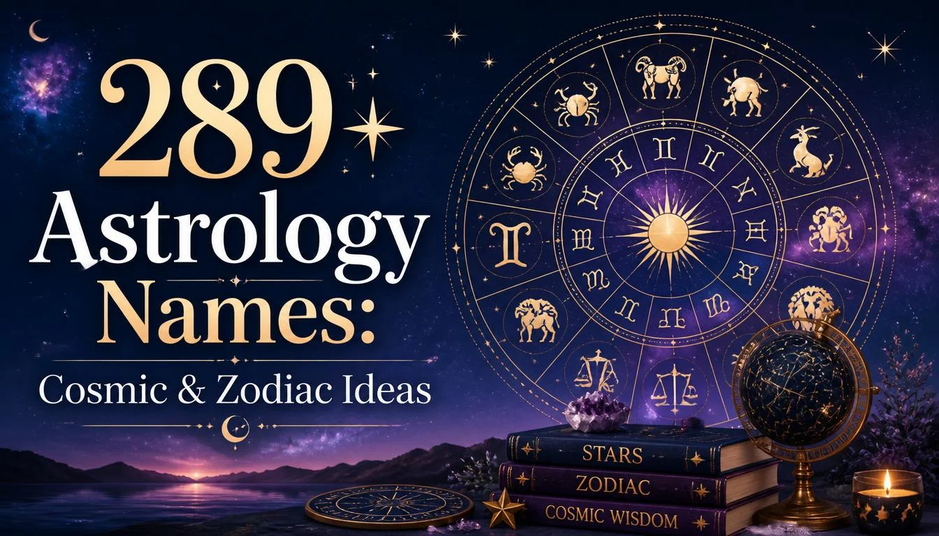 289+ Astrology Names: Cosmic & Zodiac Ideas