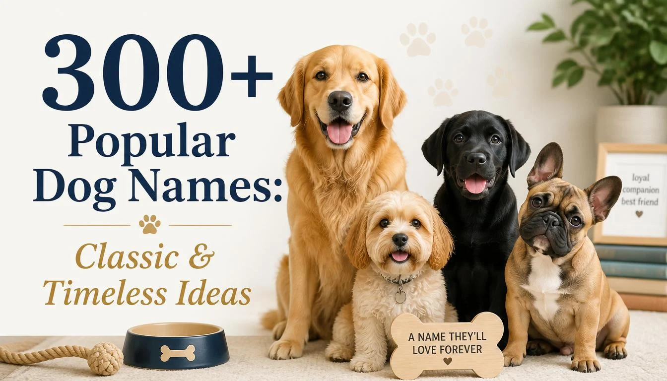 300+ Popular Dog Names: Classic & Timeless Ideas