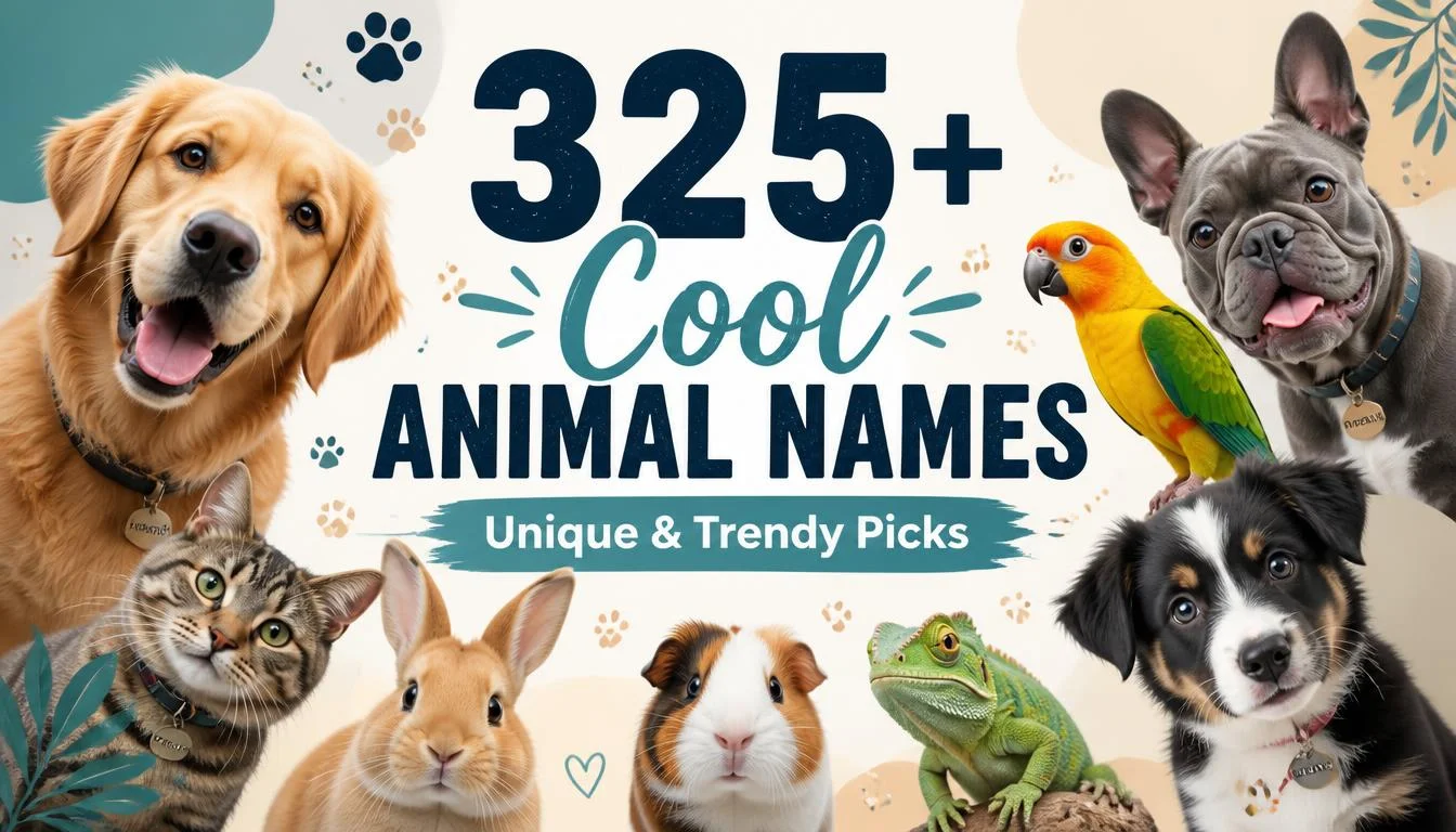 325+ Cool Animal Names: Unique & Trendy Picks