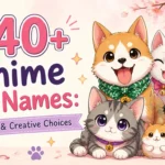 340+ Anime Pet Names: Kawaii & Creative Choices