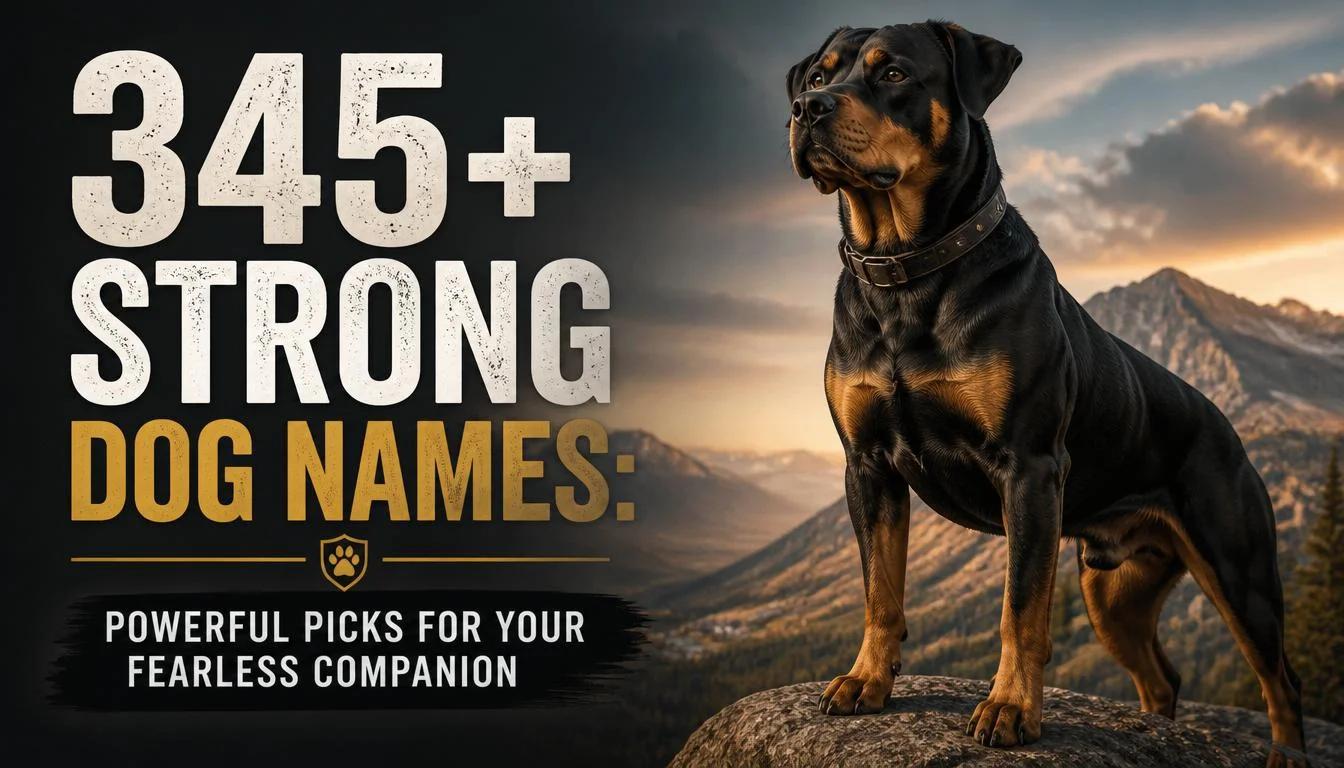 345+ Strong Dog Names: Powerful Picks for Your Fearless Companion