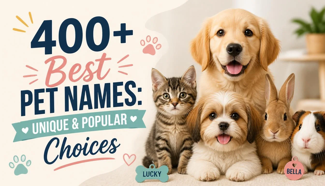 400+ Best Pet Names: Unique & Popular Choices