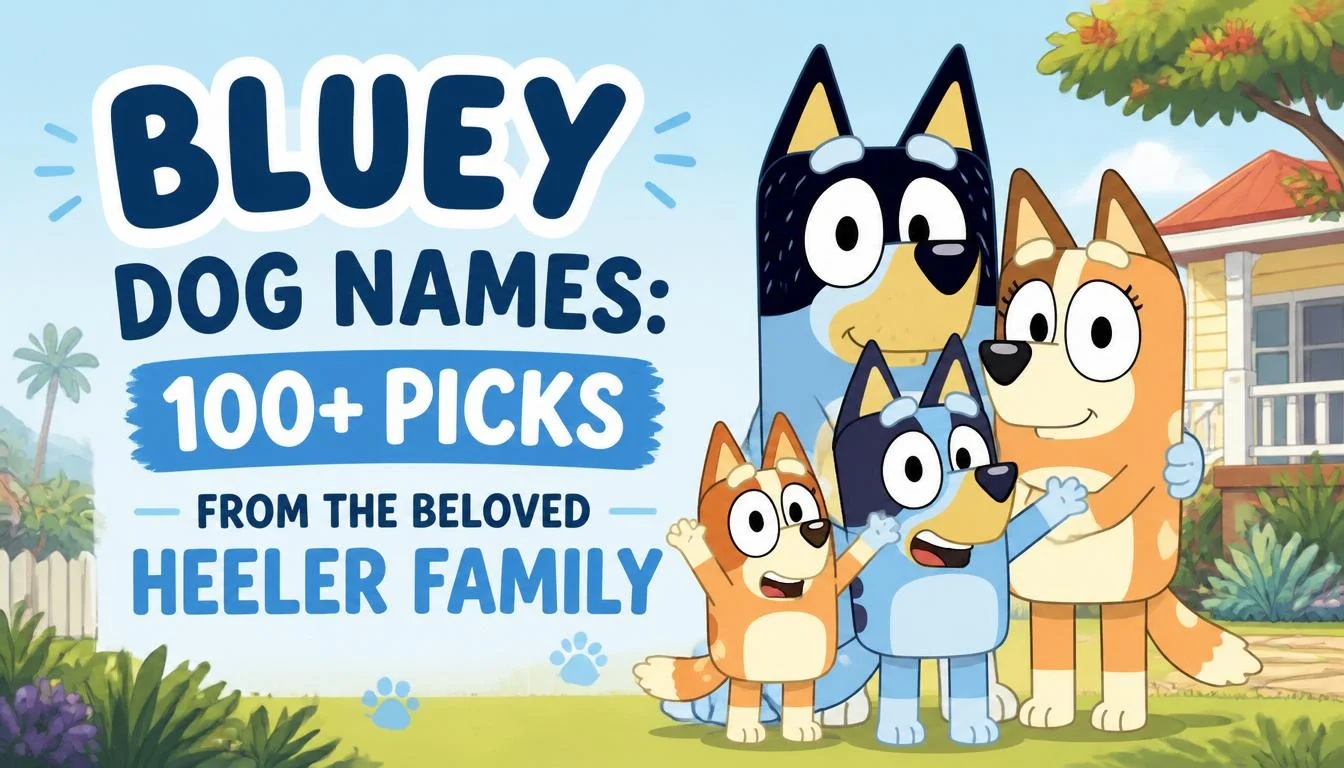 Bluey Dog Names: 100+ Picks from the Beloved Heeler Family
