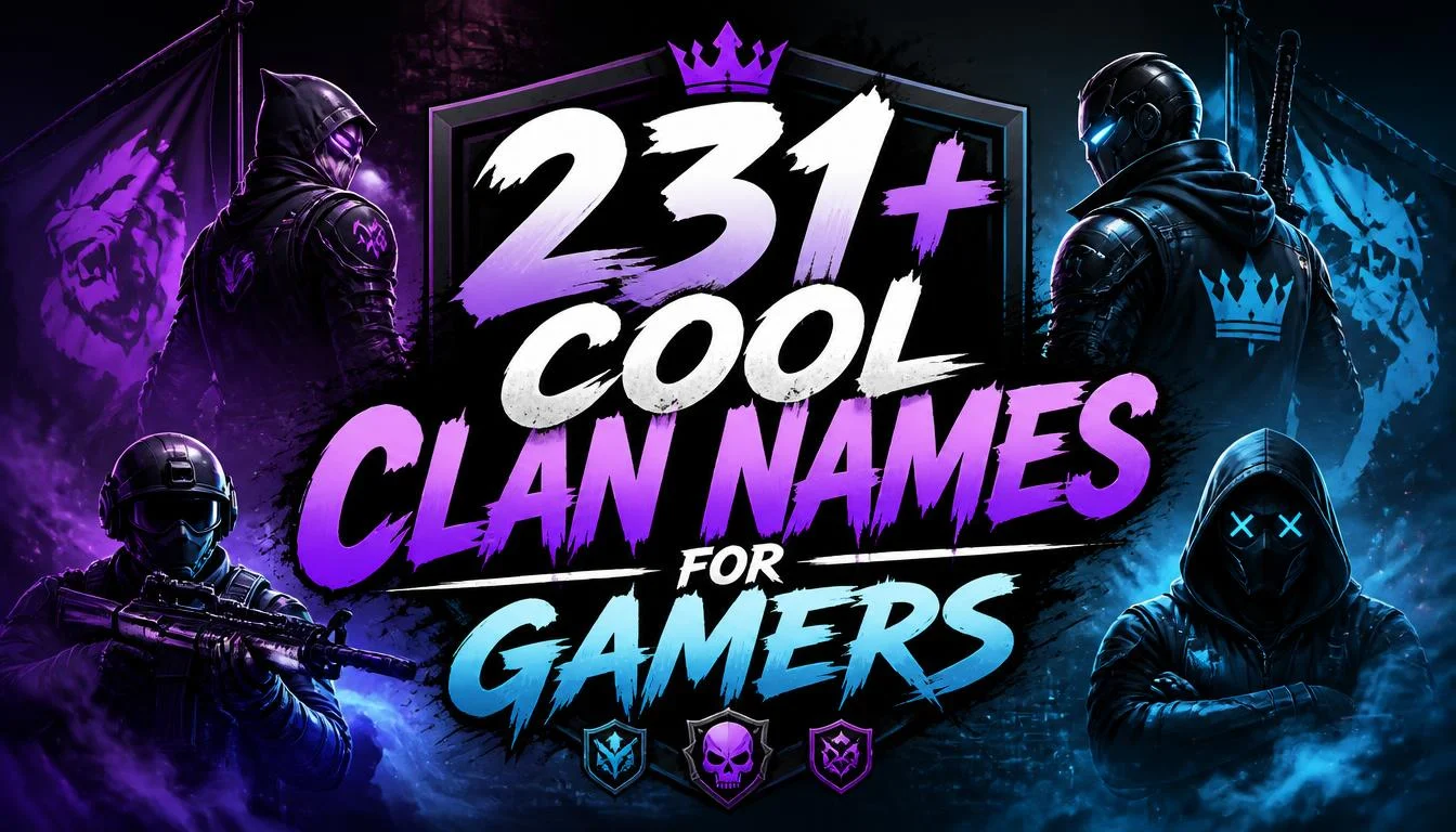 231+ Cool Clan Names for Gamers