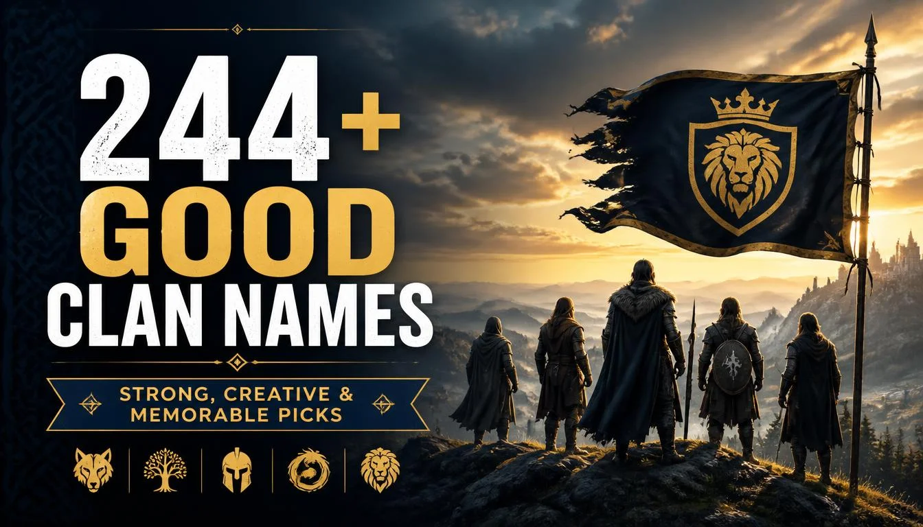 244+ Good Clan Names: Strong, Creative & Memorable Picks