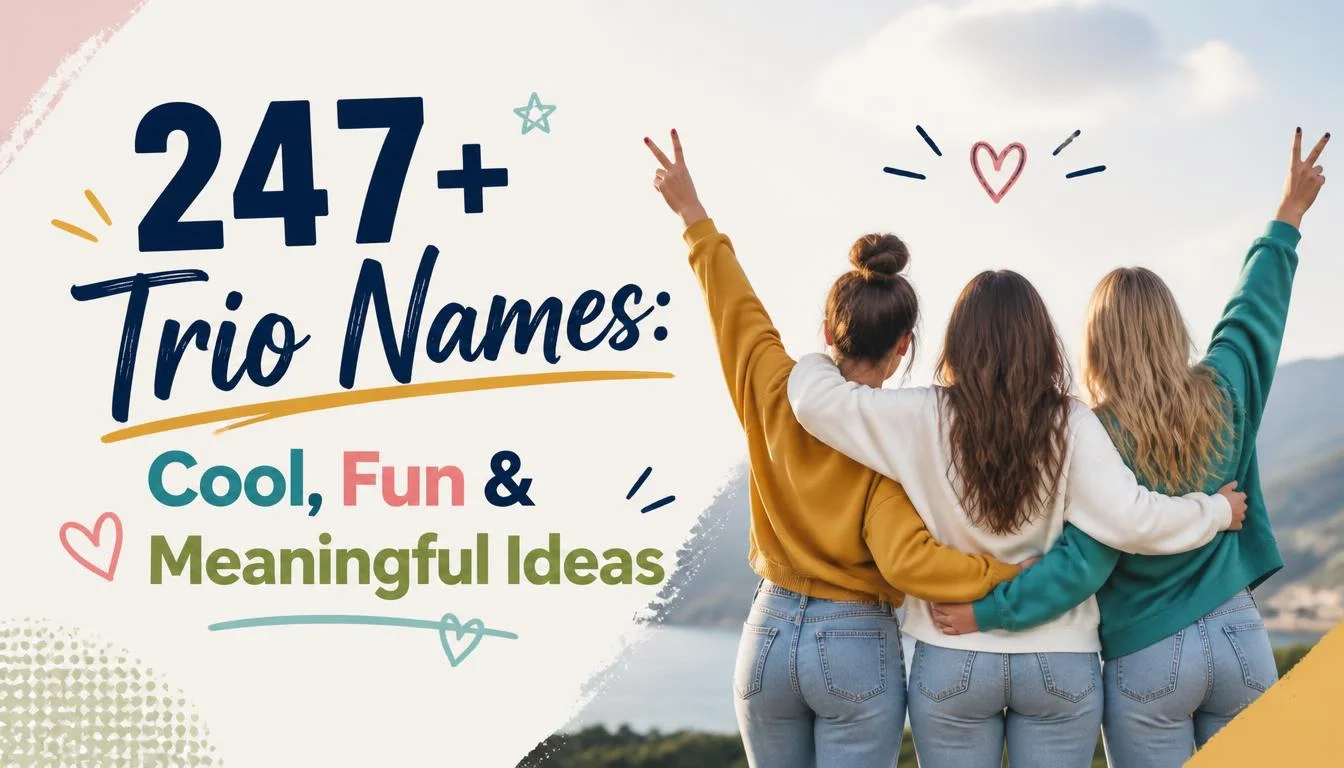 247+ Trio Names: Cool, Fun & Meaningful Ideas