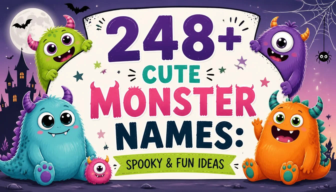 248+ Cute Monster Names: Spooky & Fun Ideas