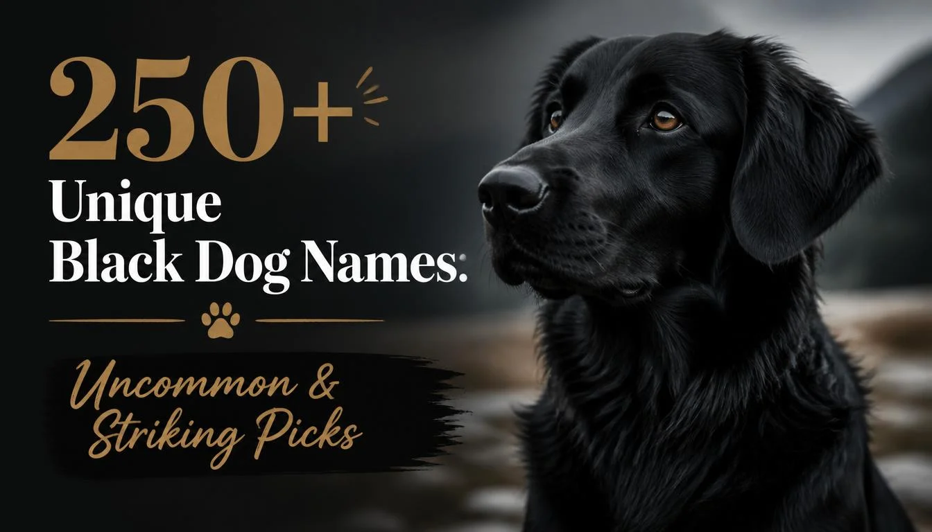 225+ Unique Black Dog Names: Uncommon & Striking Picks
