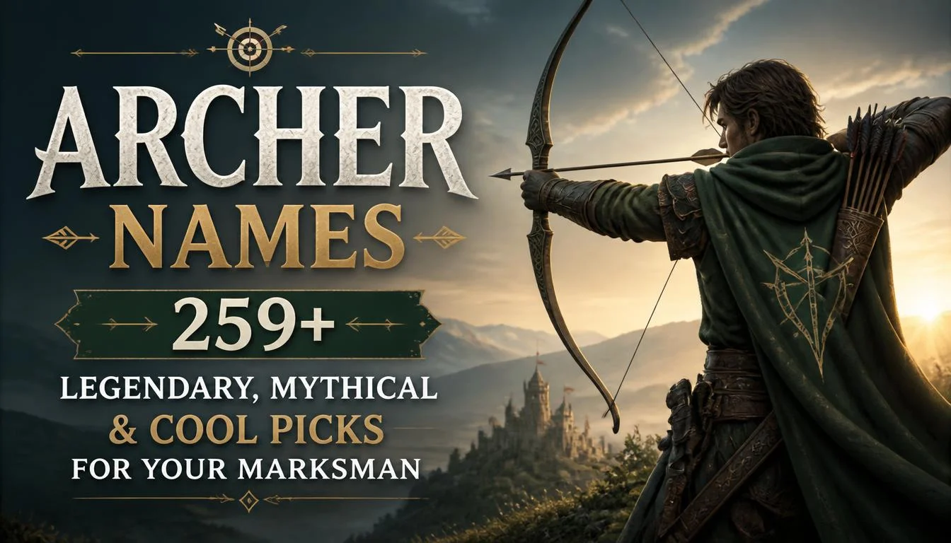 Archer Names: 259+ Legendary, Mythical & Cool Picks for Your Marksman
