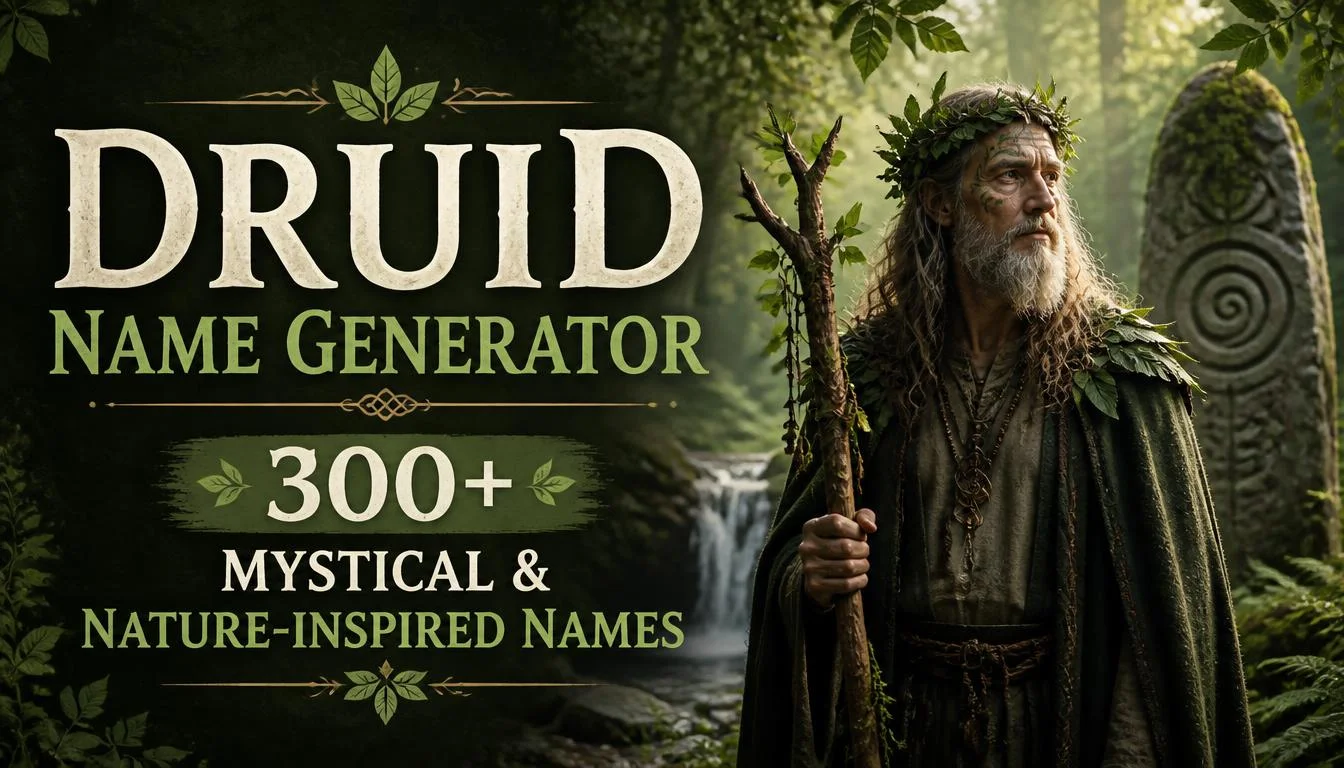 Druid Name Generator: 300+ Mystical & Nature-Inspired Names