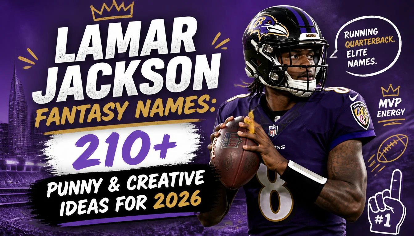 Lamar Jackson Fantasy Names: 210+ Punny & Creative Ideas for 2026