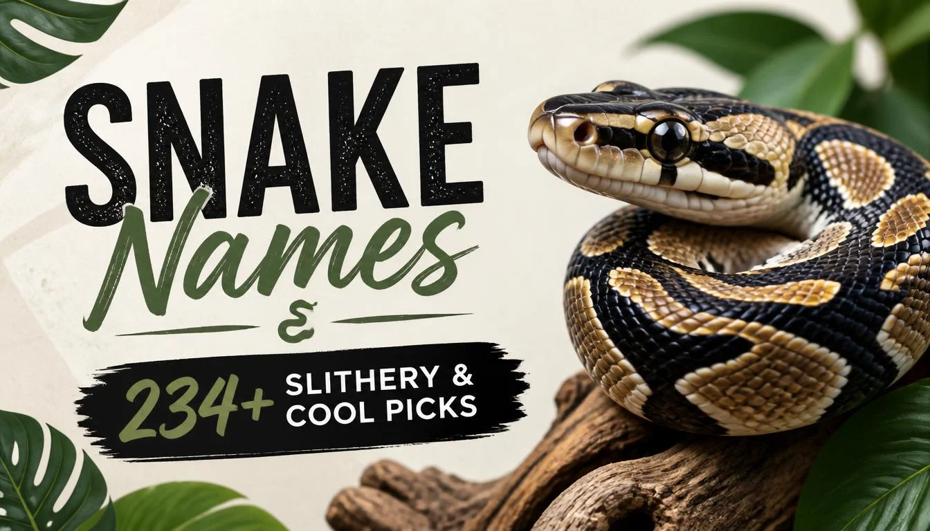 Snake Names: 234+ Slithery & Cool Picks